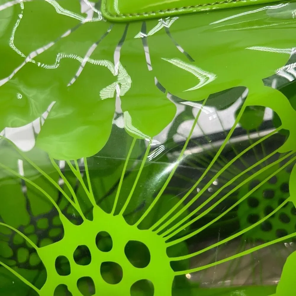 Kate Spade Kei Bloomington Clear Apple Top Handle Clutch Bag - Picture 12 of 12